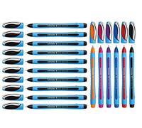 Schneider Slider Memo XB - Bolígrafos (10 + 6 unidades, color negro + surtido)