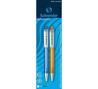 Schneider Surf - Juego de bolígrafos (punta mediana, 2 unidades, surtidos), color azul