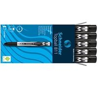 Schneider TOPBALL 811 de tinta Rollerball plumas con cartucho reemplazable de 0,5 mm, Negro