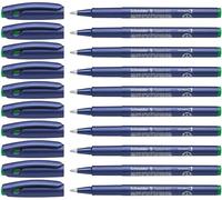 Schneider Topball 847 Rollerball Pen - Green (Pack of 10)