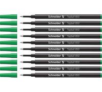 Schneider Topball 850 - Recambio para bolígrafo roller (10 unidades, 0,5 mm, tinta verde)