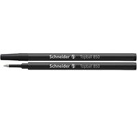 Schneider Topball 850 - Recambio para bolígrafo de punta redonda (0,5 mm, 2 unidades), color negro