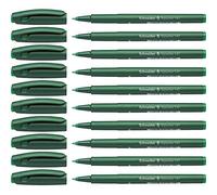 Schneider TOPW riter 147 Bolígrafos punta de fibra (0,6 mm) 10 unidades), color verde