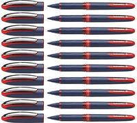 Schneider Uno Business Pack de 10 Rollerball plumas con tinta líquida (no retráctil-Rojo