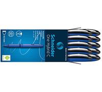 Schneider Uno C Roller - Pack de 10 boligrafos, tipo híbrido con tinta líquida, no extensible, 0,3 mm, Negro