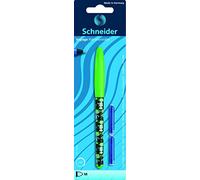 Schneider Voyage - Lote de 2 cartuchos de tinta para estilográfica (tamaño M, se puede borrar), color azul real
