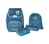 Schneiders 78453-064-Satchel Ergojet Ocean, Juego de 6 Piezas con Mochila, Estuche, cartuchera, Bolsa de Deporte y Parches Individuales, Color Blue, 1 Piece (78453-064)