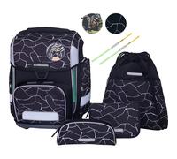 Schneiders Ergolite “Dark Hunter” - Juego de mochilas escolares de 9 piezas