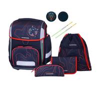 Schneiders Ergolite Juego de mochilas escolares 8 piezas gris