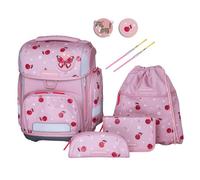 Schneiders Ergolite Juego de mochilas escolares 8 piezas rosa