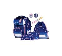 Schneiders Ergolite Set de mochila escolar de 9 piezas Blue Bloom