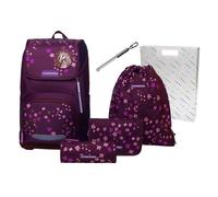 Schneiders Ergoplus Juego de mochilas escolares 8 piezas rojo