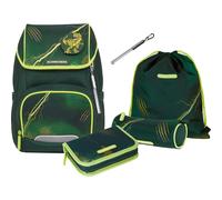 Schneiders Ergojet Juego de mochilas escolares 6 piezas verde