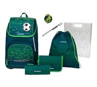Schneiders mochila escolar mochila de ocio Ergoplus 2in1 Schulranzen Set 7 -piezas 22L Soccer Star verde abeto