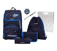 Schneiders mochila escolar mochila de ocio Ergoplus 2in1 Schulranzen Set 7 -piezas 22L Space Quest negro