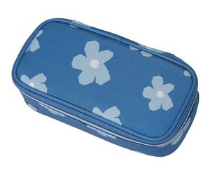 Schneiders Walker by 90ies - Estuche Escolar con diseño de Flores, Color Azul Claro