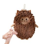 Schnell trocknendes Chenille Waschhandtuch - Weiches Cartoon-Handtuch Bad & Küche | Hochsaugfähig & leicht zu reinigen | Lustiges Katzen- & Lamm-Design für Zuhause, Reisen & Studentenwohnheim
