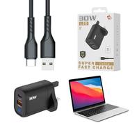 Schnellladeblock, Telefonladeblock,30-W-Ladeblock mit Typ-C-Ladekabel | 2 USB-Anschlüsse Handy-Ladegerät für Mobiltelefone,