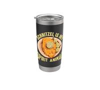 Schnitzel es mi animal espiritual Vaso térmico de acero inoxidable de doble pared