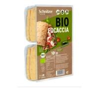 Schnitzer Bio Focaccia sin Gluten, Panecillos Orgánicos, 220 g, 2 Unidades. Pack de 2