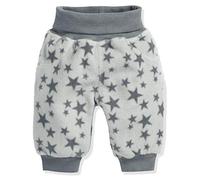 Schnizler Fleece Pumphose Babyhose Sterne Mit Strickbund, Oeko-Tex Standard 100 Pantalones, Gris (Gr 33), 92 Unisex niños