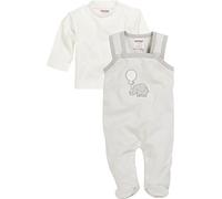 Schnizler Set Elefant geringelt, 2-tlg. mit Langarmshirt, Oeko-Tex Standard 100, Polaina Bebé niños, Beige (Natur), 68