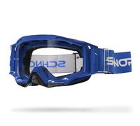 SCHNORR MX Neo Gafas de motocross Clear Lens Anti-vaho Tear-Off + vidrio intercambiable azul
