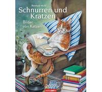 Schnurren und Kratzen - Bilder von Katzen Kalender 2027: Kunstkalender für Katzenfreunde. Zitate zum Nachdenken treffen auf Katzen-Illustrationen von ... Michl. Posterkalender im Format 34 x 44 cm