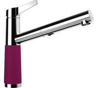 Schock 554123BRY SC-510 Berry - Grifo de cocina de baja presión con caño extraíble