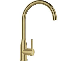 Schock 559000WGO Cocina KAVUS en Oro Blanco - Grifo presión Recubierto Fija, Chorro de Agua Ultraligero y Alta posición de Salida, Whitegold
