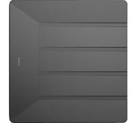 Schock® Alfombrilla de goteo de silicona antracita, escurridor flexible para cocina, accesorio apto para lavavajillas, apto para alimentos y sin BPA, antideslizante y resistente al calor, tamaño 400 x