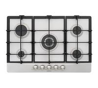 SCHOCK - Encimera de gas Primus PC75 con 5 quemadores Milleluci | Rejillas de hierro fundido; válvulas de seguridad; nueva aluminia; 740 x 500 mm