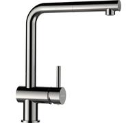 SCHOCK Epos - Grifo de cocina (acabado en acero inoxidable, alta presión, con alcachofa extensible)