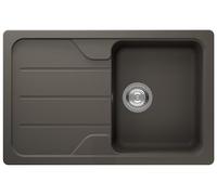Schock FOMD100SAGAS Fregadero de cocina Formhaus D-100S con superficie de asfalto, 78 x 50 x 19 cm