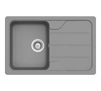 Schock FOMD100SAGCR Formhaus D-100S-Fregadero de Cocina con Superficie cromada, Croma, 780 x 500 x 190 mm