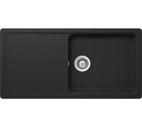 Schock Fregadero de cocina de 100 x 50 cm, ónix, CRISTALITE, fregadero de granito a partir de 60 cm de ancho, FOMD100LAGON