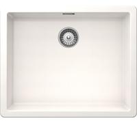 SCHOCK | Fregadero de cocina Galaxy 1 bañera con ganchos subterráneos incluidos, Material®Cristadur, blanco puro, 530 x 430 mm