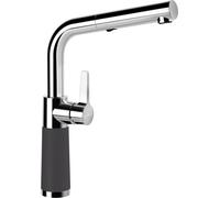 SCHOCK Grifería de cocina SC-540 Dusk - Gris, Gris, alta presión, con alcachofa extensible y conectores estándar