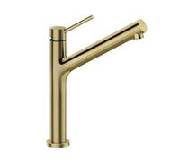 SCHOCK Grifo de cocina Dion en oro blanco - Grifo de alta presión con caño fijo y salida alta