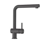 SCHOCK Grifo de cocina Epos Stone - Gris, grifo de alta presión con caño fijo y conectores estándar