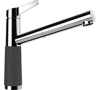 SCHOCK Grifo de cocina SC-510 Dusk - Gris, de baja presión, con alcachofa extensible y conectores estándar
