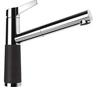 SCHOCK Grifo de cocina SC-510 Onyx - Grifo de baja presión CRISTADUR con manguera extensible y conectores estándar