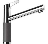 SCHOCK Grifo de cocina SC-510 Stone - Grifo de baja presión CRISTADUR con caño fijo y conexiones estándar
