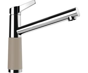 SCHOCK Grifo de cocina SC-510 Twilight - marrón CRISTADUR baja presión grifo con caño fijo y conexiones estándar estándar