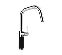 SCHOCK Grifo de cocina SC-530 Night - Grifo de alta presión CRISTADUR con manguera extensible