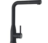 SCHOCK Keto Puro 518127PUR - Grifo de cocina de alta presión con manguera extraíble, conexiones estándar estándar, color negro