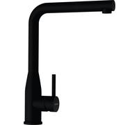 SCHOCK Keto Puro 518127PUR - Grifo de cocina de alta presión con manguera extraíble, conexiones estándar estándar, color negro