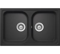 Schock Lithos n200s Fregadero, Cristalite Plus, Antracita, 79 x 50 x 25 cm