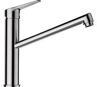 SCHOCK Metis - Grifo de cocina de acero inoxidable con caño fijo y conectores estándar