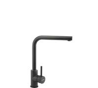 SCHOCK | Mezclador de cocina IDEA, grifo de caña alta recta, rotación del cañón 360°, esmaltado antracita, combinable con fregaderos, fabricado en Italia.
